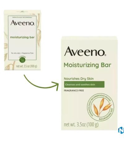 Aveeno Gentle Moisturizing Face Cleansing Bar, Dry Skin
