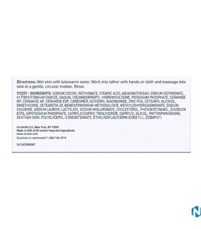 CeraVe Foaming Cleanser Bar