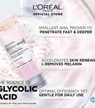 LOreal Paris Glycolic Bright Glowing Daily Cleanser Foam