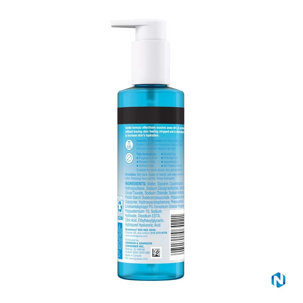 Neutrogena Hydro Boost Hydrating Gel Cleanser with Hyaluronic Acid, Fragrance Free