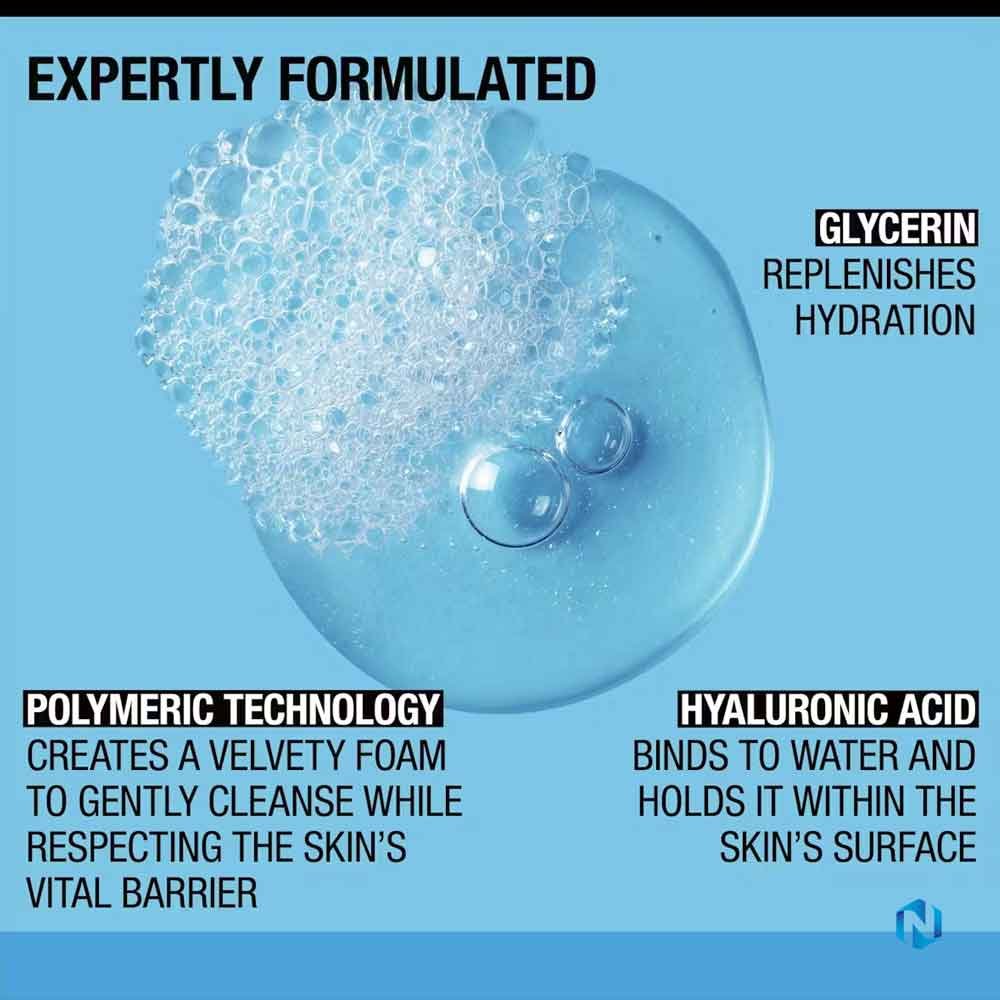 Neutrogena Hydro Boost Hydrating Gel Cleanser with Hyaluronic Acid, Fragrance Free