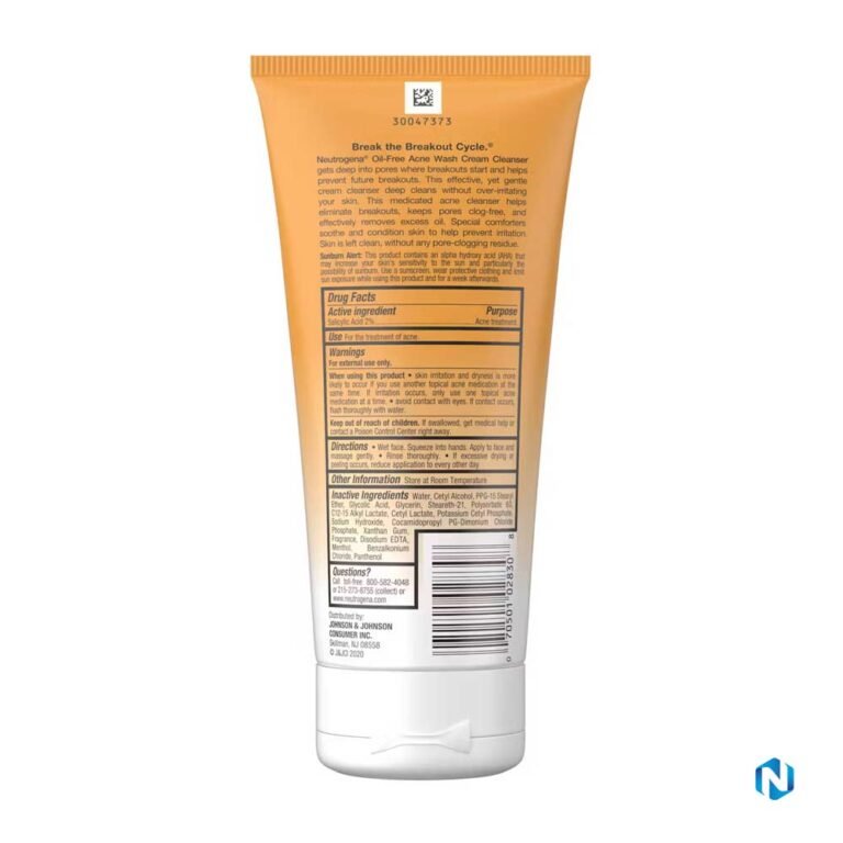 Neutrogena Oil-Free Acne Wash Cream Cleanser